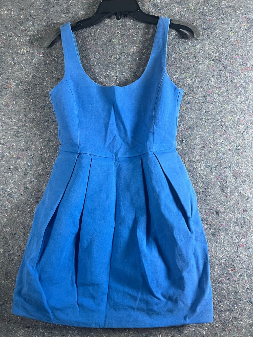 Zara Vibrant Blue Pleated Mini Dress usa S